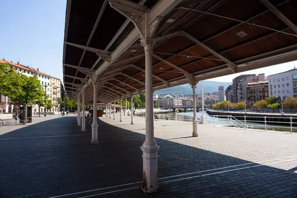 Bilbao Španělsko Srpna 2022 Vrchlík Typického Pouličního Trhu Bilbao Zvaného — Stock fotografie