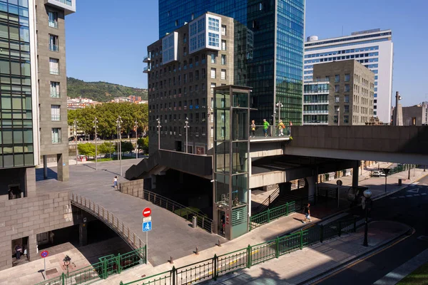 Bilbao Espagne Août 2022 Vue Des Tours Isozaki Atea — Photo