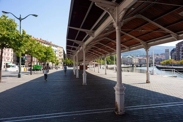 Bilbao Espagne Août 2022 Verrière Marché Rue Typique Bilbao Appelé — Photo