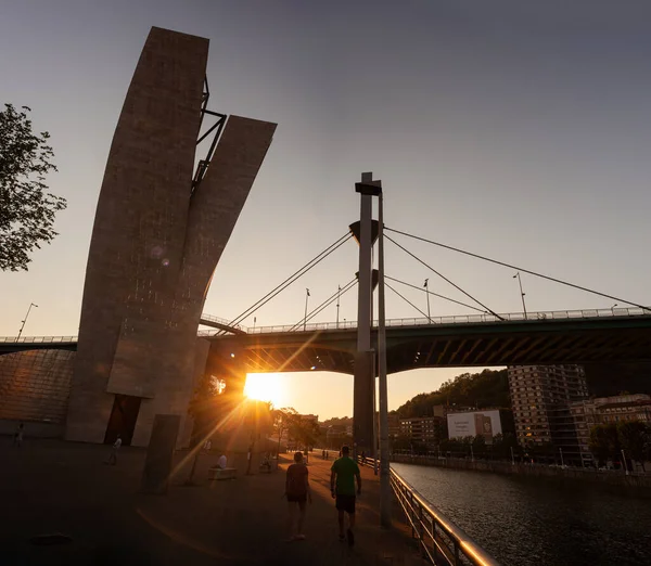 Bilbao Španělsko Srpna 2022 Most Salve Jeho Oficiální Název Most — Stock fotografie