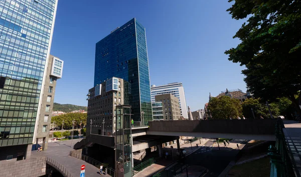 Bilbao Hiszpania Sierpnia 2022 Widok Isozaki Atea Towers — Zdjęcie stockowe