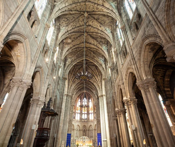 Facciata Esterna Della Chiesa Cattolica Saint Louis Des Chartrons Bordeaux — Foto Stock