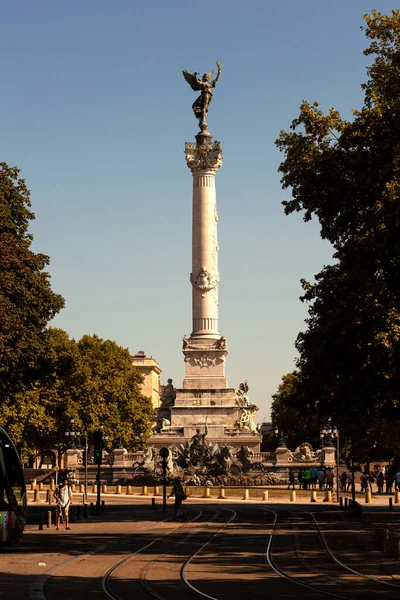 Burdeos Francia Julio 2022 Vista Famosa Fontaine Des Quinconces Monumento — Foto de Stock