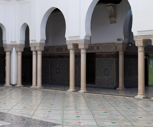 Interior Grand Mosque Paris Full Beautiful Mosaics — Foto de Stock
