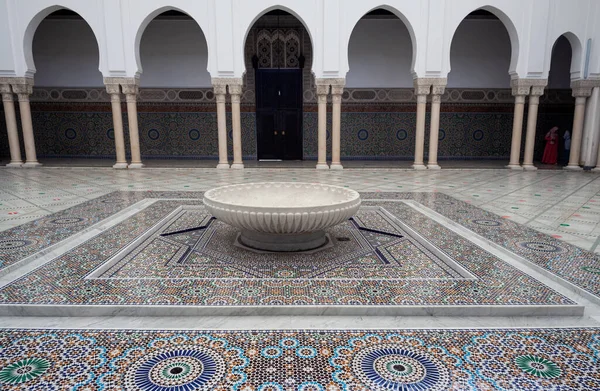 Paris France July Interior Grand Mosque Paris Full Beautiful Mosaics — Stock Photo, Image