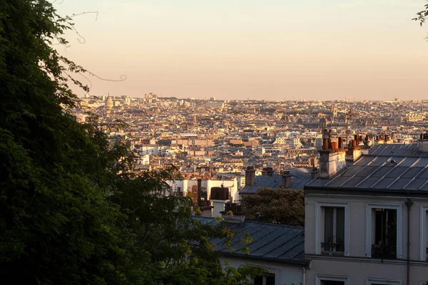 Città Parigi Dal Suo Punto Più Alto Montmartre Parigi — Foto Stock