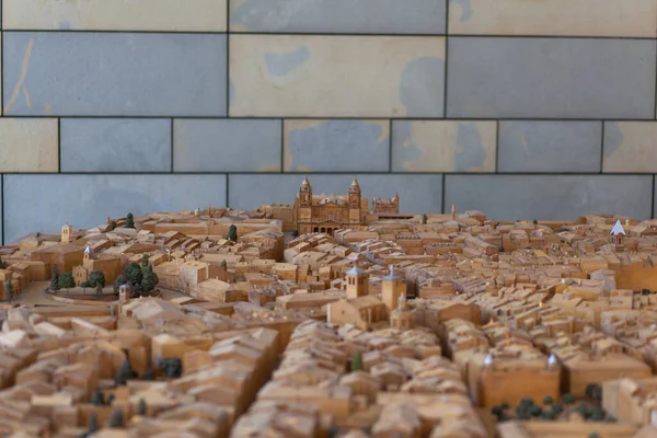 stock image Model of the city of Pamplona in the Royal and General Archive of Navarra