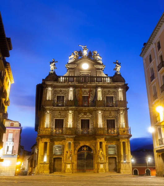 Câmara Municipal Edifício Câmara Municipal Cidade Pamplona Região Navarra Espanha — Fotografia de Stock