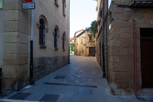 Vista Calle Vieja Pamplona España — Foto de Stock