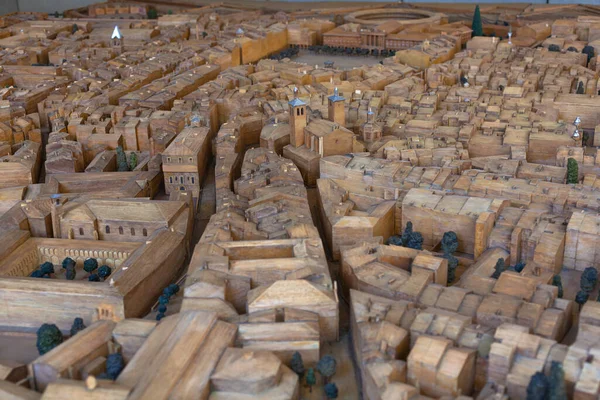 Navarra Kraliyet Genel Arşivi Ndeki Pamplona Şehrinin Modeli — Stok fotoğraf