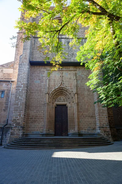 Uitzicht Kathedraal Van Koninklijke Sint Maria Van Pamplona Spanje — Stockfoto