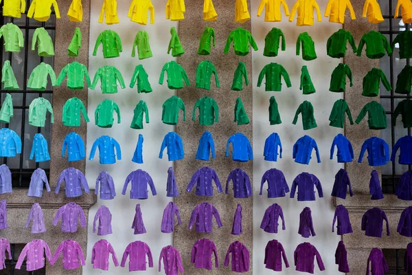 Milão Itália Abril 2023 Instalação Intitulada Arte Del Colore Projetada — Fotografia de Stock