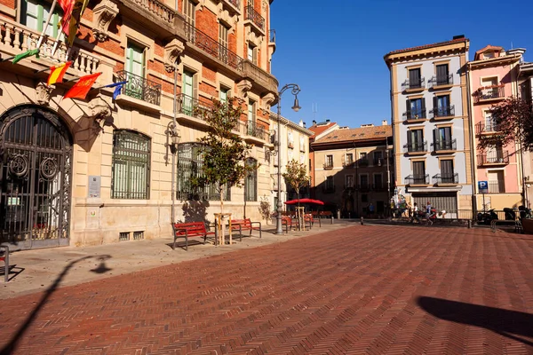 스페인 팜플로나 팜플로나의 역사적 중심지에 프라시아 시시에 광장의 — 스톡 사진