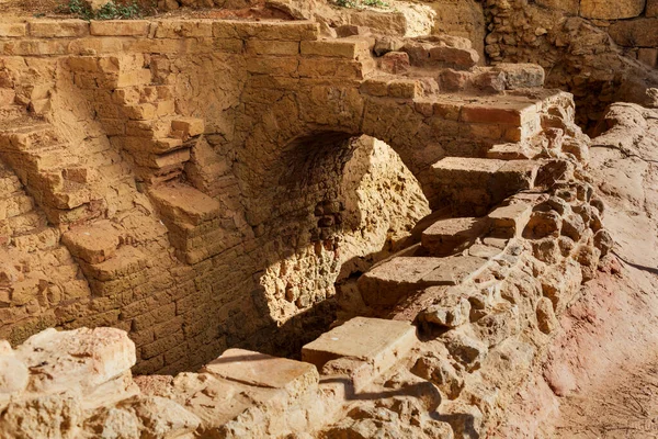 Arche Grand Four Dans Les Bâtiments Anciens Morgantina Site Archéologique — Photo