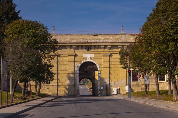 Udine Kapu Olasz Nyelven Porta Udine Palmanova Erőd Városa Olaszország — Stock Fotó