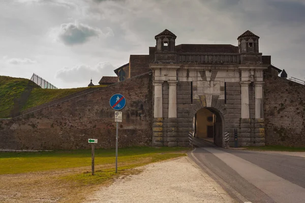 Porten Cividale Italienska Porta Udine Fästning Staden Palmanova Italien — Stockfoto