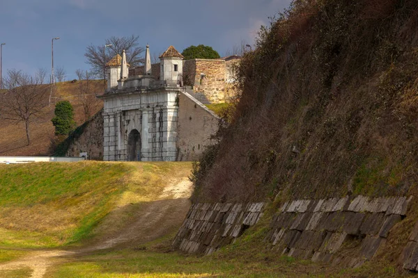 Talya Nın Palmanova Kentinin Güney Kapısı Olan Porta Aquileia Porta — Stok fotoğraf