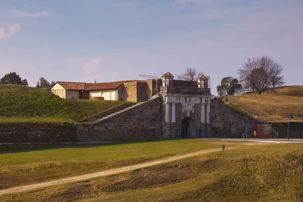 Brama Cividale Włoskim Porta Udine Twierdza Palmanova Włochy — Zdjęcie stockowe