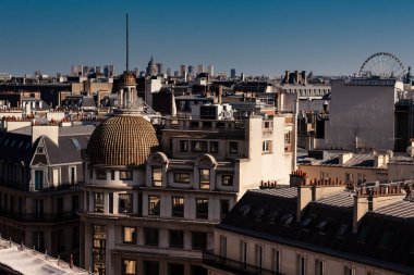 Paris, Fransa 'nın Panoramik Üst Manzarası