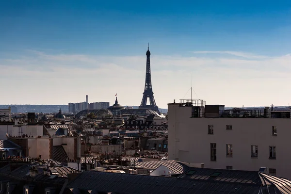 Vue Sur Paris Paysage Urbain Avec Tour Eiffel France — Photo