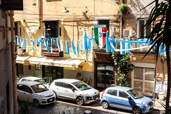 Неаполь Италия Июня 2023 Года Неаполь Чемпионы Италии Голубые Белые — стоковое фото