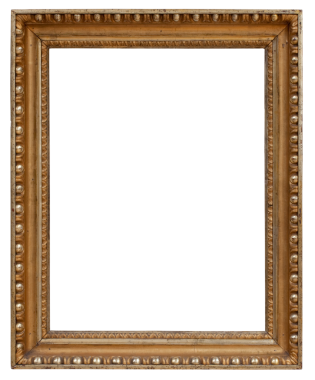 Beyaz bir arka plan üzerinde izole eski resim çerçevesi