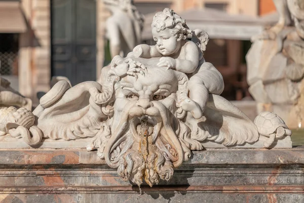 ローマ イタリア 2022年11月 ナヴォーナ広場のクアトロ フィウミ噴水 — ストック写真