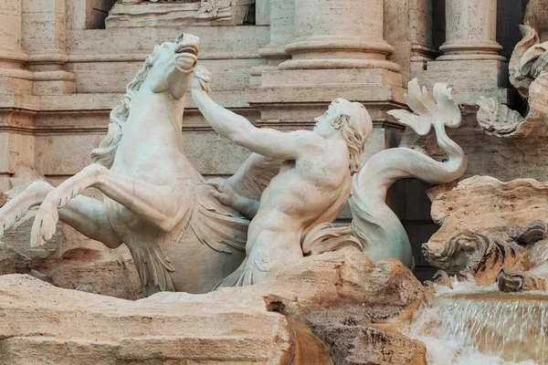 Rzym Włochy Listopad 2022 Piękna Architektura Słynnej Fontanny Trevi — Zdjęcie stockowe