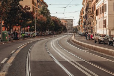 Roma, İtalya - Kasım 2022 Kolezyum Roma arenasının güzel mimarisi