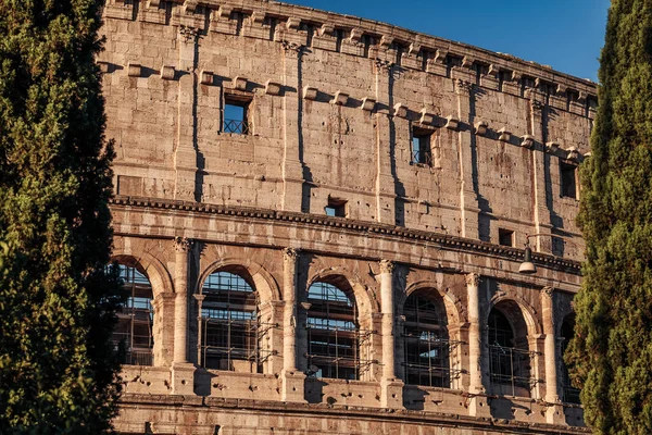 Róma Olaszország 2022 November Colosseum Római Aréna Gyönyörű Építészete — Stock Fotó