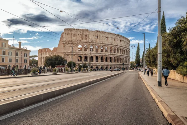 Рим Италия Ноябрь 2022 Года Прекрасная Архитектура Римской Арены Колизея — стоковое фото