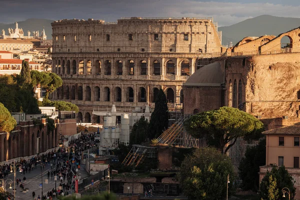 Roma Italia Noviembre 2022 Hermosa Arquitectura Arena Romana Del Coliseo — Foto de Stock