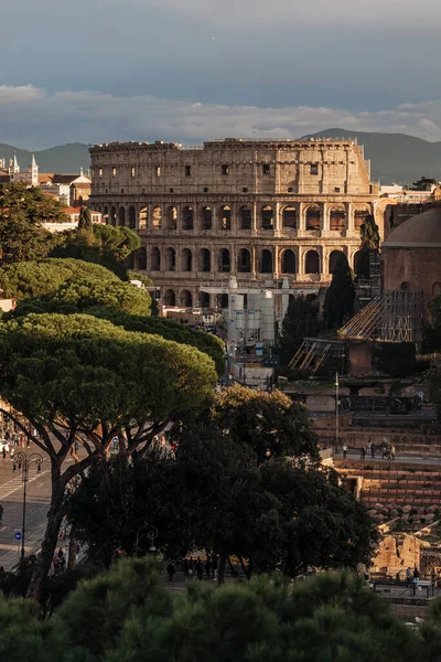 Рим Италия Ноябрь 2022 Года Прекрасная Архитектура Римской Арены Колизея — стоковое фото