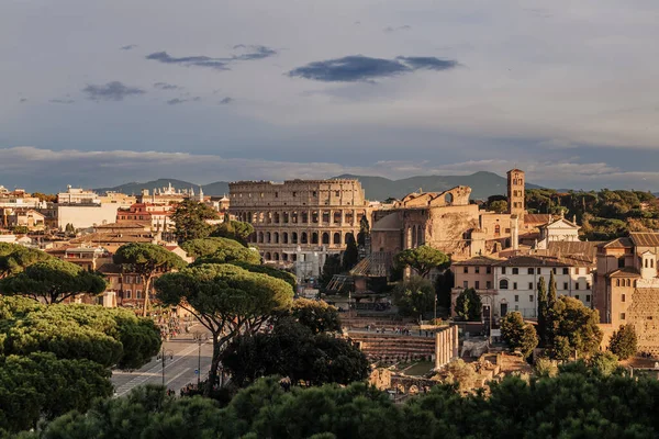 Řím Itálie Listopad 2022 Krásná Architektura Římské Arény Koloseum — Stock fotografie