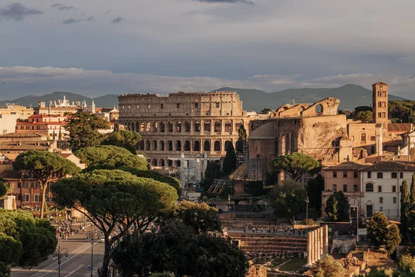 Rom Italien November 2022 Den Vackra Arkitekturen Colosseum Romerska Arenan — Stockfoto