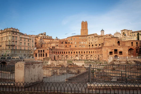 Řím Itálie Listopad 2022 Krásné Zříceniny Architektury Parku Fori Imperiali — Stock fotografie