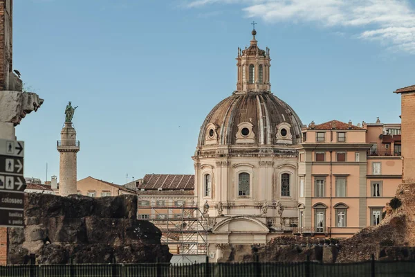 Roma Itália Novembro 2022 Bela Icônica Arquitetura Cúpulas Igreja Cidade — Fotografia de Stock