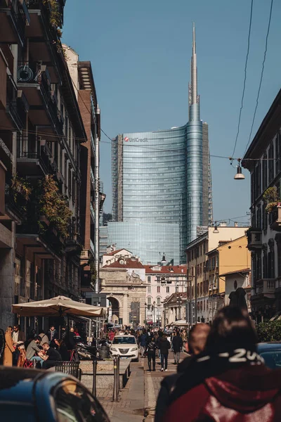 Milano Itálie Březen 2023 Budovy Corso Como Gae Aulenti — Stock fotografie