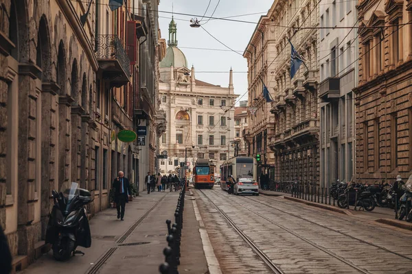 Milano Italy March 2023 Street Life Scenes — 스톡 사진