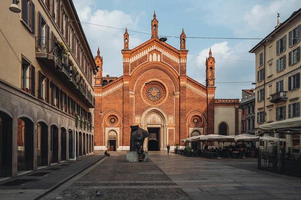 Milano Talya Mart 2023 Şehirdeki Güzel Eski Kilise — Stok fotoğraf