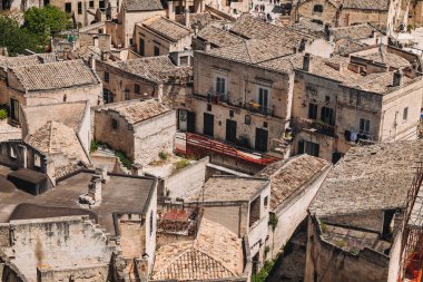 MATERA / ITALY - MAYIS 2023: antik kentin harika manzarası.