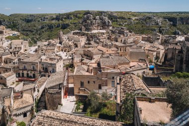 MATERA / ITALY - MAYIS 2023: antik kentin harika manzarası.