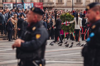 Milan, İtalya - Haziran 2023: Silvio Berlusconi 'nin Milano Katedrali, Duomo' da devlet cenazesi
