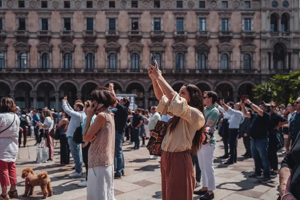 Milan, İtalya - Haziran 2023: Silvio Berlusconi 'nin Milano Katedrali, Duomo' da devlet cenazesi