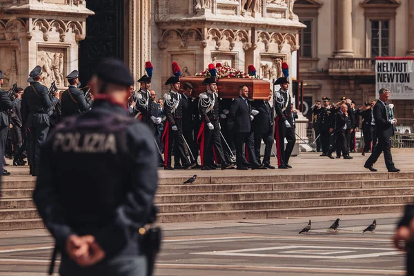 Milano Italia Giugno 2023 Funerale Stato Silvio Berlusconi Duomo Milano — Foto Stock