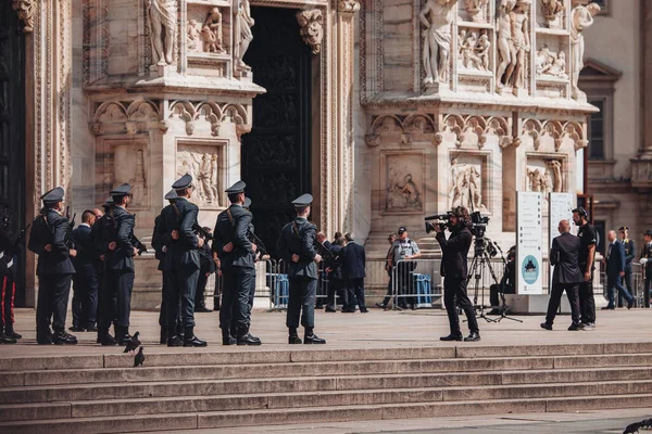 Milano Italien Juni 2023 Statsbegravningen Silvio Berlusconi Milanos Katedral Duomo — Stockfoto