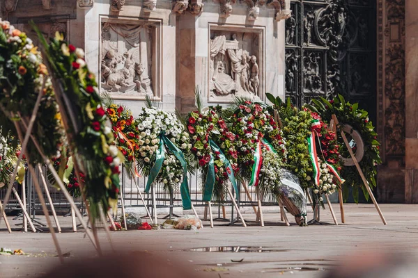 Milano Italien Juni 2023 Statsbegravningen Silvio Berlusconi Milanos Katedral Duomo — Stockfoto