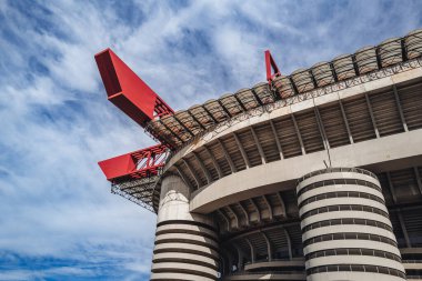 Milan, İtalya - Ekim 2023: San Siro Stadyumu