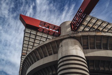 Milan, İtalya - Ekim 2023: San Siro Stadyumu