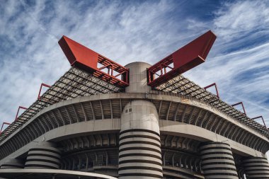 Milan, İtalya - Ekim 2023: San Siro Stadyumu